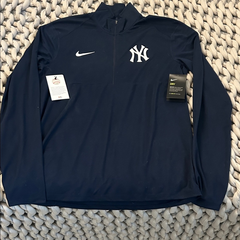 Nike Dark Blue NY Yankees Quarter-Zip